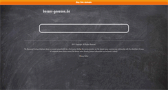 Desktop Screenshot of besser-genesen.de